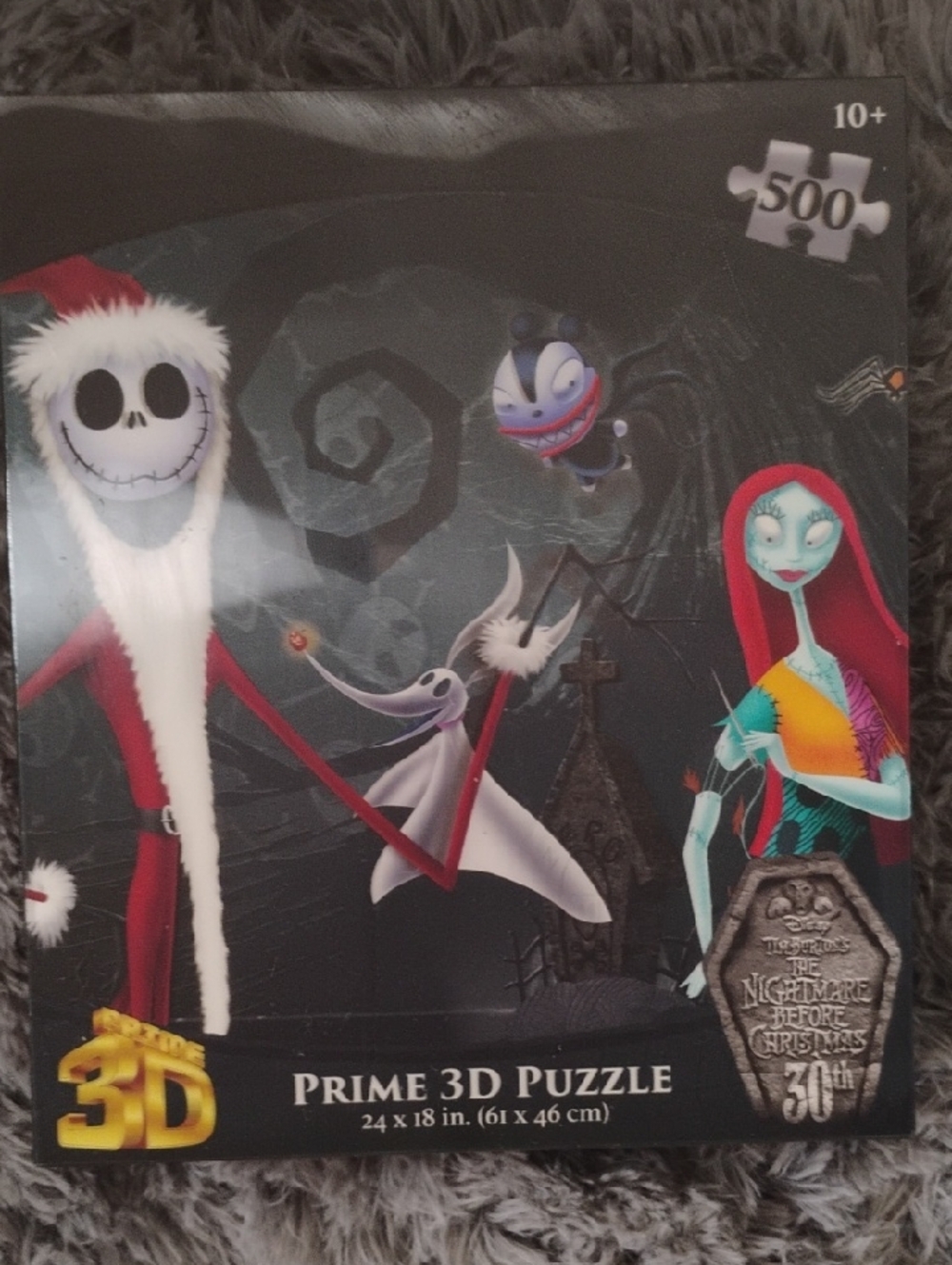 Disney The Nightmare Before Christmas 3D Puzzle - Black, Red, White, Teal